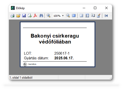 Címke tároló edényre